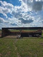 Schuilstal kastanje hout/ douglas, Stalling, 4 paarden of pony's of meer
