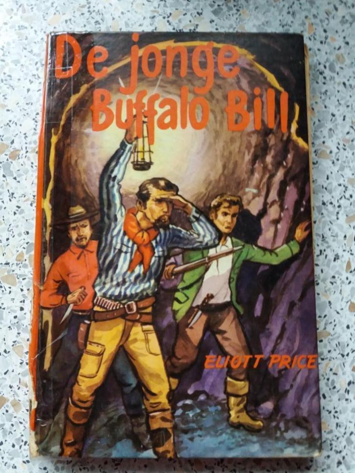 "De jonge Buffalo Bill", geschreven door : Eliott Price., Boeken, Kinderboeken | Jeugd | onder 10 jaar, Gelezen, Non-fictie, Ophalen of Verzenden