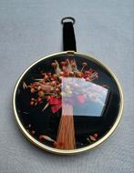 Lijst bol glas bloemetjes, Antiek en Kunst, Ophalen of Verzenden