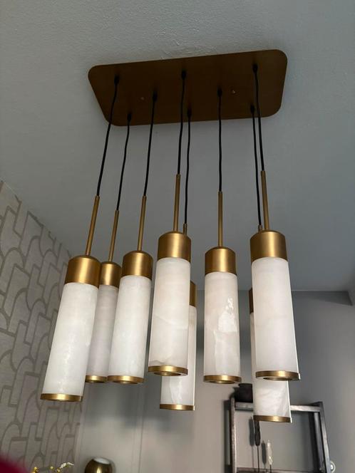 De 8-lichts cluster Chandelier Eos van merk eichholtz, Huis en Inrichting, Lampen | Hanglampen, Zo goed als nieuw, 75 cm of meer