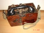 Duitse veldtelefoon uit de Tweede Wereldoorlog met draagriem, Ophalen of Verzenden, Landmacht, Duitsland, Overige typen
