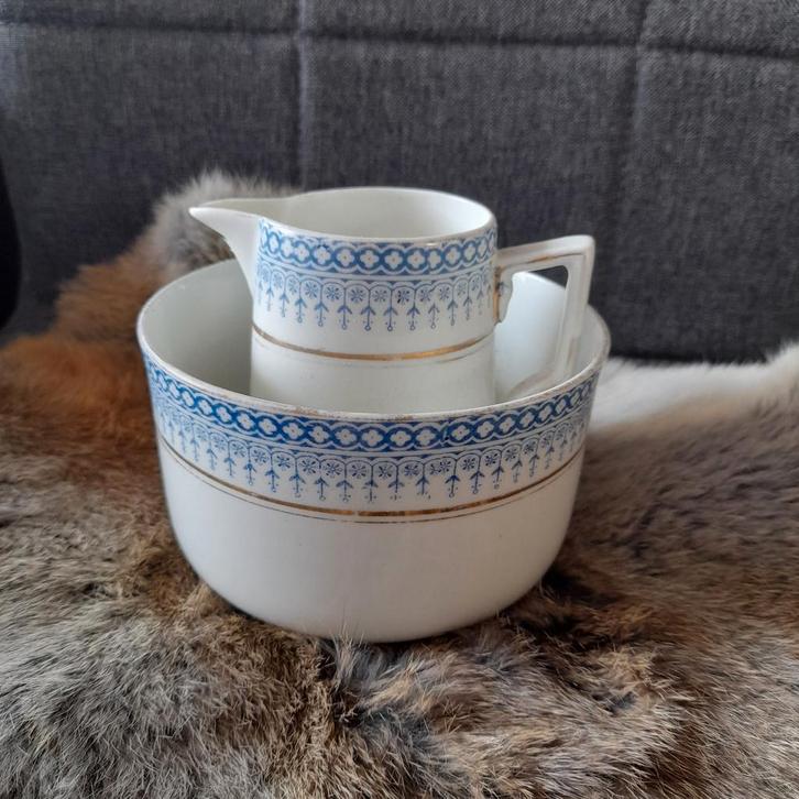 Antiek Balmoral China Wasbak en Kan, Antiek en Kunst, Antiek | Keramiek en Aardewerk, Ophalen of Verzenden