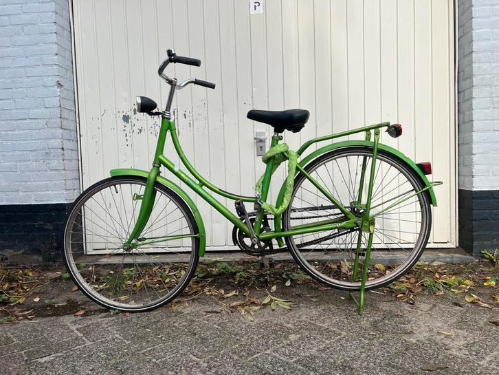 Felgroene dames/tiener fiets, Fietsen en Brommers, Fietsen | Dames | Omafietsen, Gebruikt, 47 tot 50 cm, Handrem, Ophalen of Verzenden