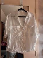 Linnen blouse, Kleding | Dames, Blouses en Tunieken, H&M, Wit, Maat 42/44 (L), Ophalen of Verzenden