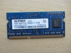 Elpida 4GB PC3-12800 DDR3-1600MHz non-ECC Unbuffered CL11 20, 4 GB, 1600 MHz, Ophalen of Verzenden, Laptop