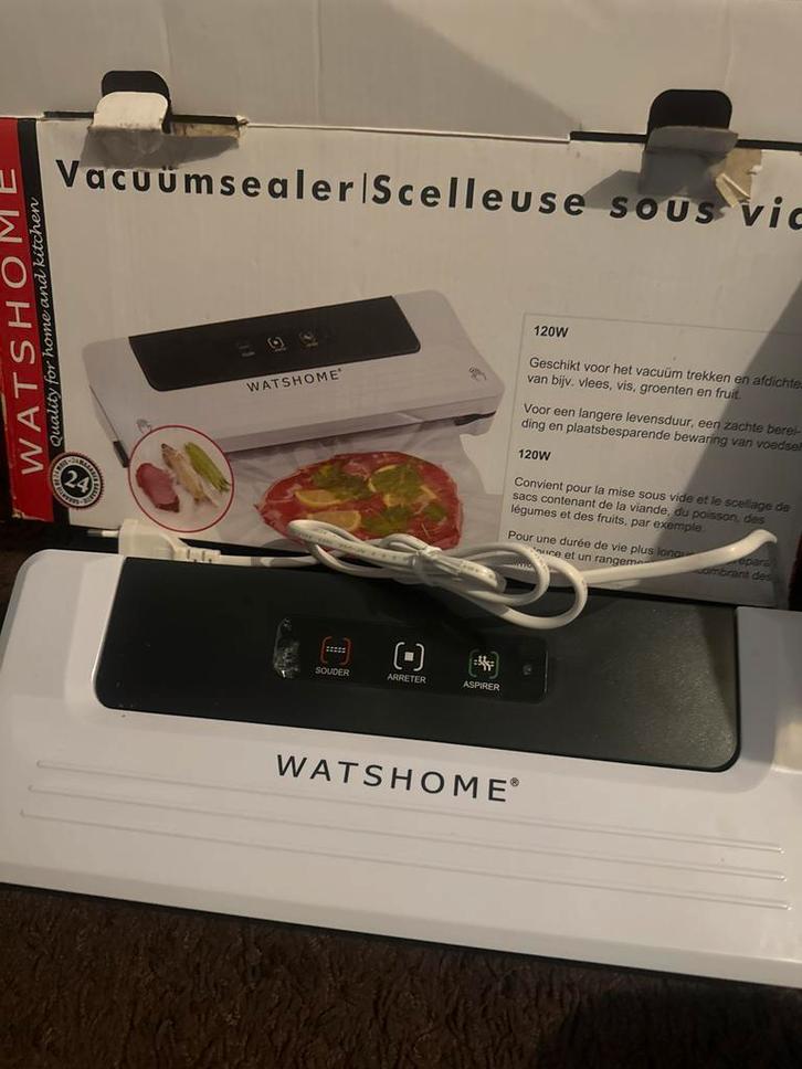 Watshome Vacuümsealer -, Witgoed en Apparatuur, Overige Witgoed en Apparatuur, Zo goed als nieuw, Ophalen of Verzenden