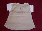 Leuke jurk maat 62 beige / ecru +wit shirt merk Little star, Kinderen en Baby's, Babykleding | Maat 62, Ophalen of Verzenden, Gebruikt