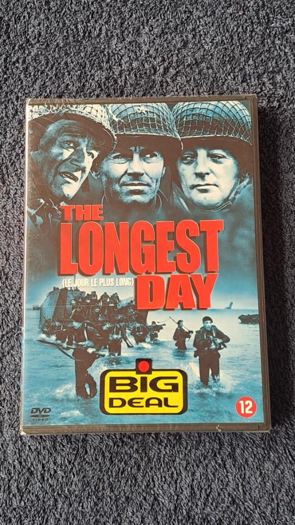 The Longest Day "John Wayne, Clint Eastwood", Cd's en Dvd's, Dvd's | Filmhuis, Zo goed als nieuw, Overige gebieden, Vanaf 12 jaar
