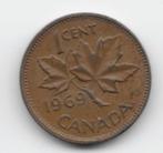 Canada 1 cent 1969 KM# 59.1, Postzegels en Munten, Munten | Amerika, Verzenden, Noord-Amerika, Losse munt