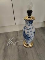 Blauw witte lamp, zonder kap, Ophalen, Gebruikt, Minder dan 50 cm