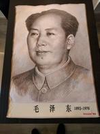 China Mao Zedong Wandkleed Kunstzijde 90x60 cm, Verzamelen, Ophalen of Verzenden, Azië