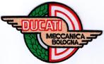 Ducati Meccanica Bologna stoffen opstrijk patch embleem #2, Motoren, Verzenden, Nieuw