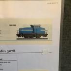 Märklin Blauwe Loc 3078, Wisselstroom, Gebruikt, Locomotief, Ophalen of Verzenden
