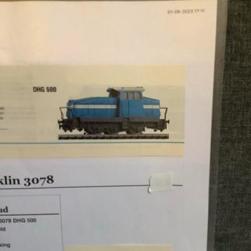Märklin Blauwe Loc 3078 beschikbaar voor biedingen
