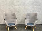 2x Softline Moai Design Lounge Stoelen - Lichtgrijs, Ophalen, Zo goed als nieuw, Stof