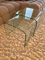 Glazen bijzettafels / salontafel FIAM Italia, Ophalen, 50 tot 100 cm, Minder dan 50 cm, Glas