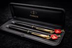 Luxe Parker Sonnet schrijfset 18k goud vulpen + balpoint, Verzamelen, Pennenverzamelingen, Ophalen of Verzenden, Zo goed als nieuw