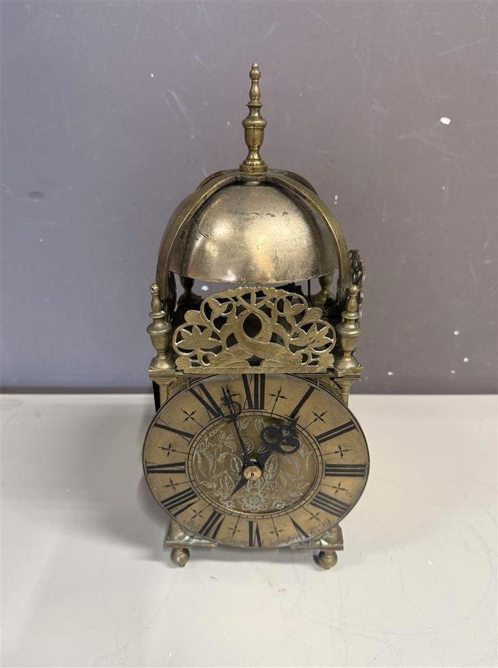 Stephen Levitt Chelmsford - Grote messing lantaarnklok met k, Antiek en Kunst, Antiek | Klokken, Ophalen of Verzenden