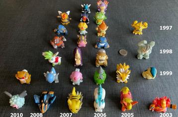 A004 Pokémon Finger Poppetjes uit meerdere Jaren beschikbaar voor biedingen