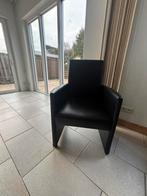 GRATISLederen stoelen, Huis en Inrichting, Ophalen, Gebruikt, Twee, Zwart