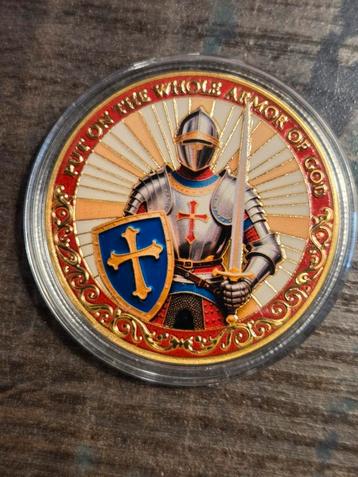 Coin 40x3mm: 'Armor of God' Ridder beschikbaar voor biedingen