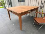 Grote vierkante eettafel, 140x140, 4 lades, Huis en Inrichting, Tafels | Eettafels, Gebruikt, Ophalen of Verzenden, Vijf personen of meer