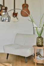 Woood 1,5 zitbankje in goede conditie wit beige, Ophalen, Eenpersoons, 75 tot 100 cm, Zo goed als nieuw