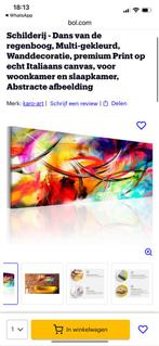 Schilderij dans van de regenboog, Antiek en Kunst, Kunst | Schilderijen | Abstract, Ophalen of Verzenden