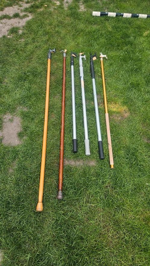 Goedkope pikhaken prikstokken telescopisch hout, Watersport en Boten, Accessoires en Onderhoud, Zo goed als nieuw, Ophalen of Verzenden