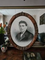 Ingelijste portretfoto., Antiek en Kunst, Kunst | Schilderijen | Klassiek, Ophalen