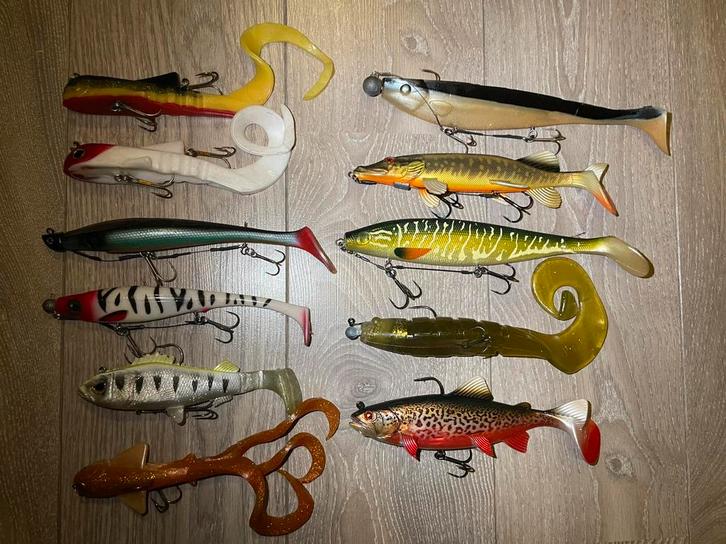 Kunstaas , roofvis , shad’s , trol / sleep rubber, Watersport en Boten, Hengelsport | Roofvissen, Zo goed als nieuw, Overige typen