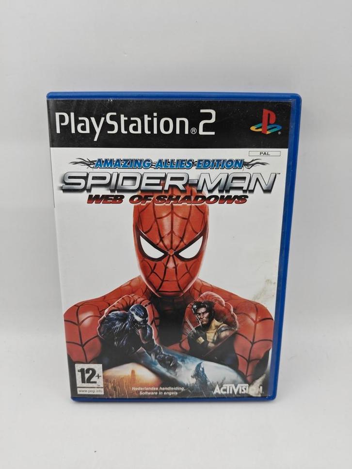 Spider-man Web of Shadows Amazing Allies Edition PS2, Spelcomputers en Games, Games | Sony PlayStation 2, Zo goed als nieuw, Avontuur en Actie