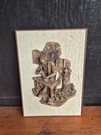 Ambachtelijk reliëf van een Klompenmaker ., Ophalen, Minder dan 50 cm, Gebruikt, Oorspronkelijke maker