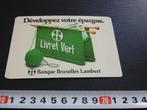 sticker Banque Bruxelles Lambert Dèveloppez votre épargne, Verzamelen, Ophalen, Zo goed als nieuw, Bedrijf of Vereniging