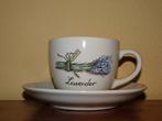Jet ter Steege Lavender kop en schotel, Huis en Inrichting, Keuken | Servies, Ophalen of Verzenden, Zo goed als nieuw, Overige stijlen