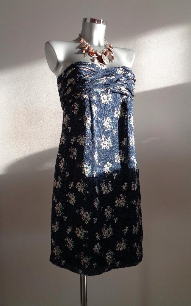 See by Chloe strapless jurk, origineel maat 38 NIEUW, Kleding | Dames, Jurken, Nieuw, Maat 38/40 (M), Blauw, Knielengte, Ophalen of Verzenden