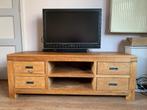 Batamba tvmeubel met 4 laden en 2 niches Henders & Hazel, Ophalen, Gebruikt, 100 tot 150 cm, Teakhout