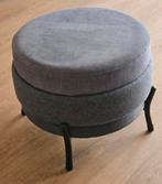 Coco maison, antraciet poef, 43 cm hoog., Ophalen, Minder dan 50 cm, Rond, Minder dan 50 cm