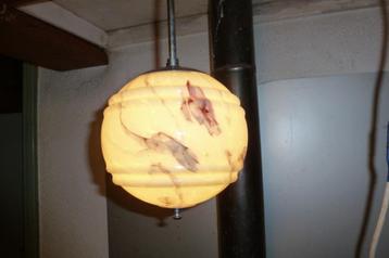 ART DECO,HANGLAMP,BOLLAMP,1920-30 beschikbaar voor biedingen