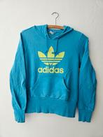 Adidas hoodie blauw S XS groen trui, Ophalen of Verzenden, Zo goed als nieuw, Maat 34 (XS) of kleiner, Blauw