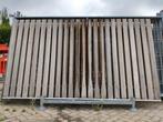 Tuinscherm | Hardhout | Schuttingdeel | 290x160cm x2 | 100ps, Ophalen, Gebruikt, Minder dan 3 meter, 2 meter of meer