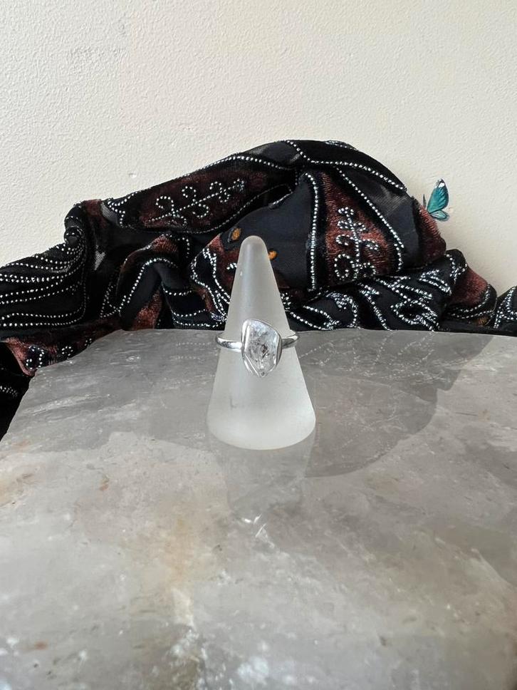 Herkimer diamant hoge trilling beschermt intuïtie healing, Sieraden, Tassen en Uiterlijk, Ringen, Nieuw, Dame of Heer, 17 tot 18