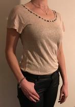 Nieuwe top, linnenlook met fijne paillet versiering, Maat 38/40 (M), Miho's, Nieuw, Ophalen of Verzenden