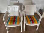 4 Jardin tuinstoelen / stapelstoelen, Tuin en Terras, Tuinstoelen, Ophalen, Zo goed als nieuw, Plastic, Stapelbaar