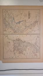 Antieke kaart Hertogdom Limburg (1869, 2e druk) – J. Kuijper, Ophalen of Verzenden, J. kuijper