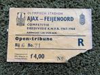 Ticket Ajax -Feyenoord 1968, Ophalen of Verzenden, Gebruikt, Ajax, Overige typen