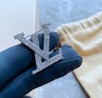 Elegante Broche met Strass, Overige materialen, 4 tot 7 cm, Ophalen of Verzenden, Zo goed als nieuw