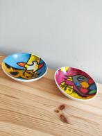 Set van 2 kunst schaaltjes Corneille roze / paars en blauw, Ophalen of Verzenden