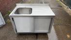 RVS Horeca Spoeltafel met Spoelbak, Ophalen, Gebruikt