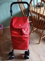 Luxe boodschappentrolley met 4 wielen, duw/trek, z.g.a.n., Ophalen, Uitschuifbare handgreep, 30 cm of meer, Zo goed als nieuw